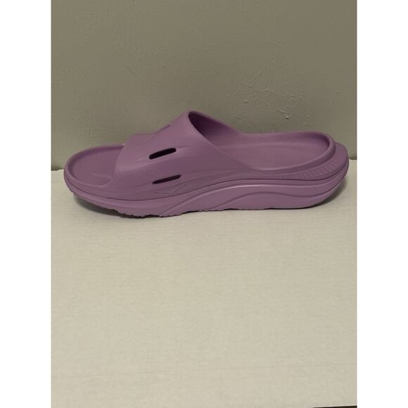 Hoka Men\'s Ora Recovery 3 Comfort Slip On Slide Sandals Purple Size 14 main image 5